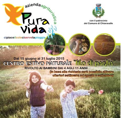 Centro Estivo Naturale ‘Filo di Paglia’ 15 giugno al 31 luglio