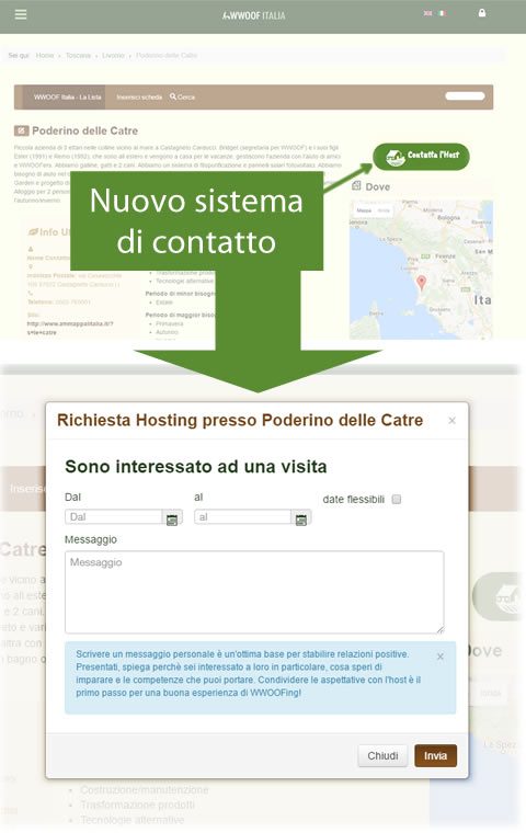 nuovo modulo contatti