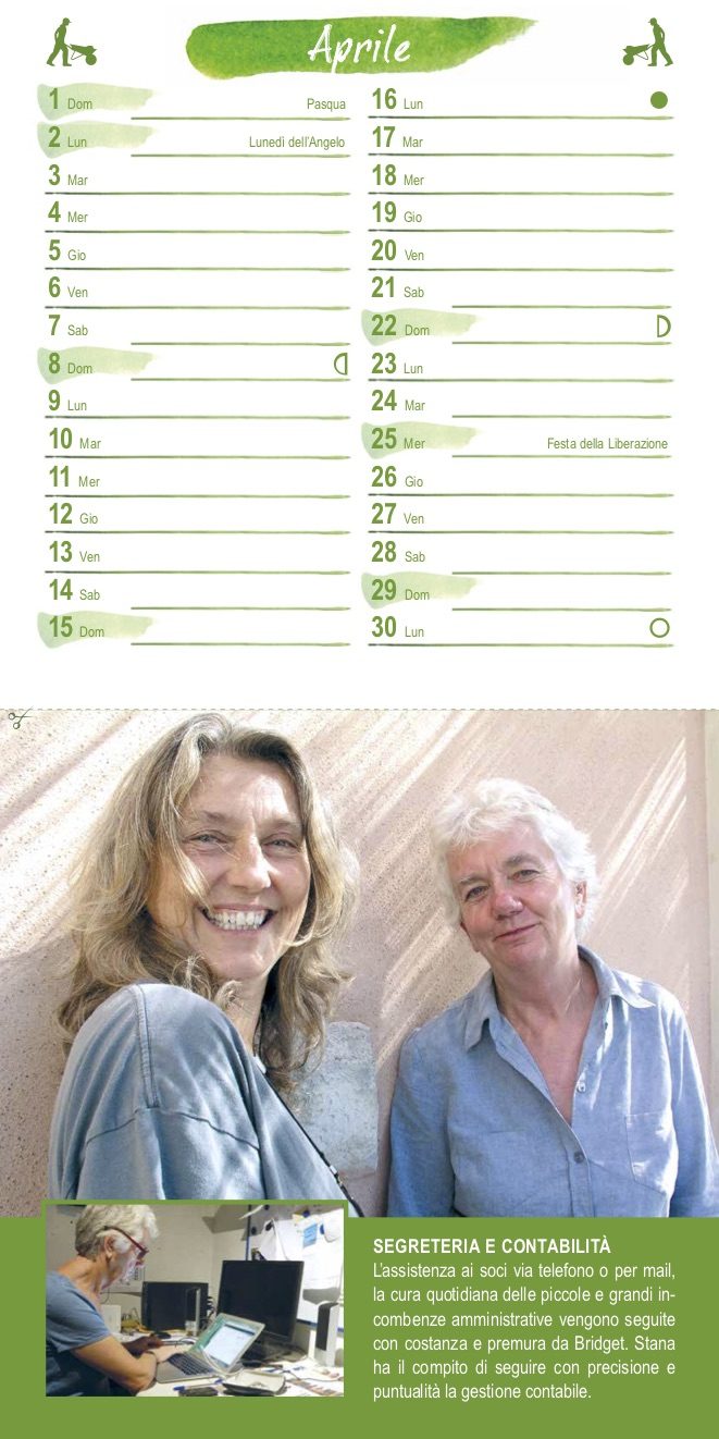 Calendario 2018 – La pagina di Aprile è dedicata a Bridget e Stana