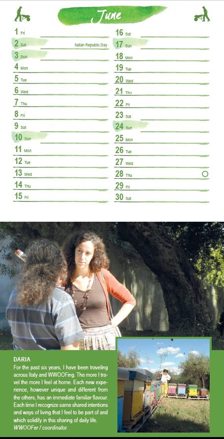 The month of June is dedicated to Daria, WWOOFer and Coordinator.