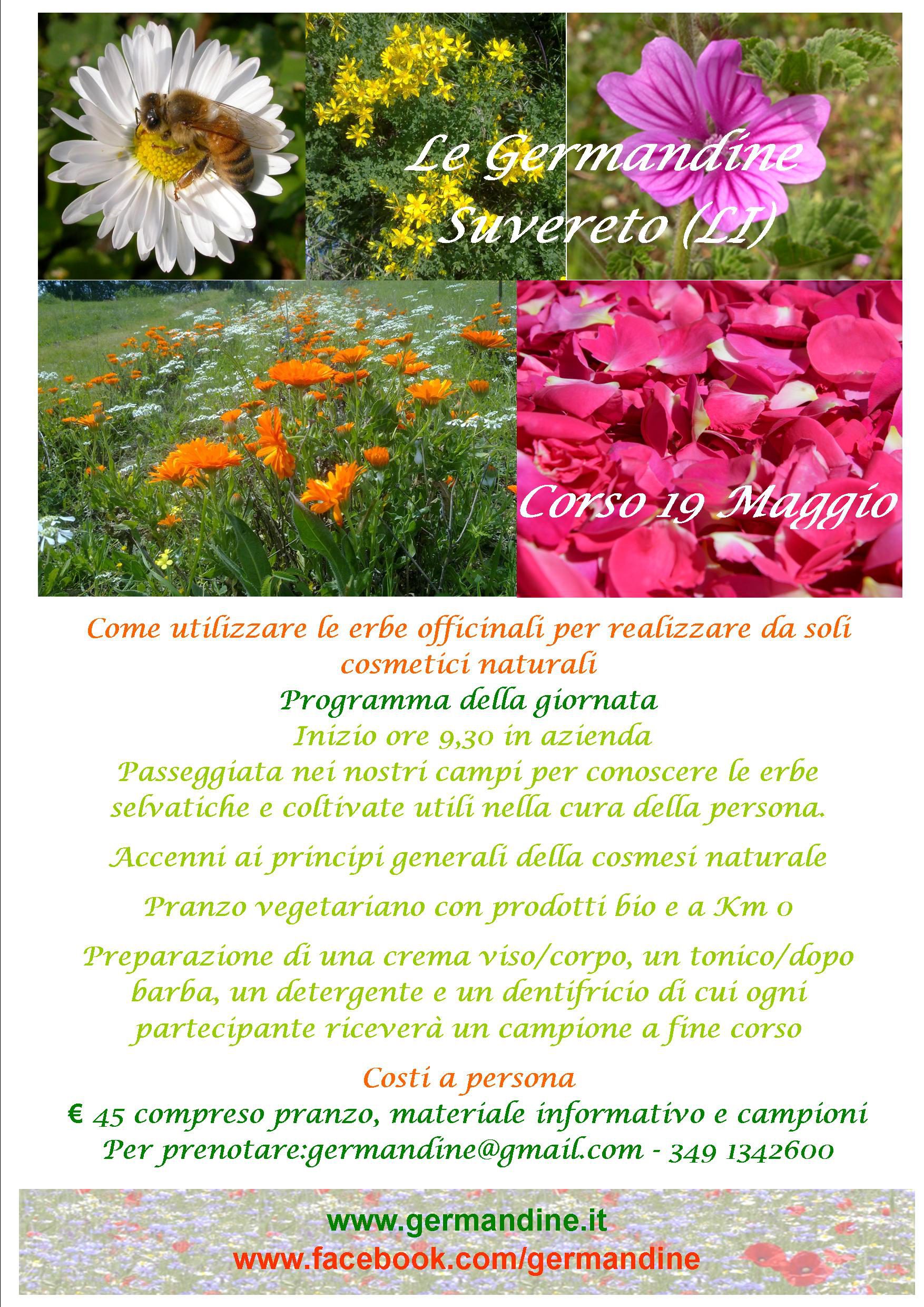 Corso sull’utilizzo delle piante officinali per la cura del corpo e preparazione di cosmetici naturali.
