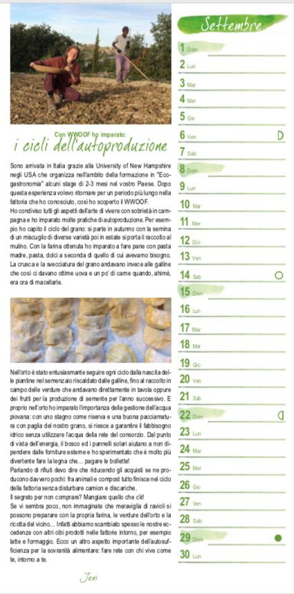 SETTEMBRE Con WWOOF ho imparato: i cicli dell’autoproduzione