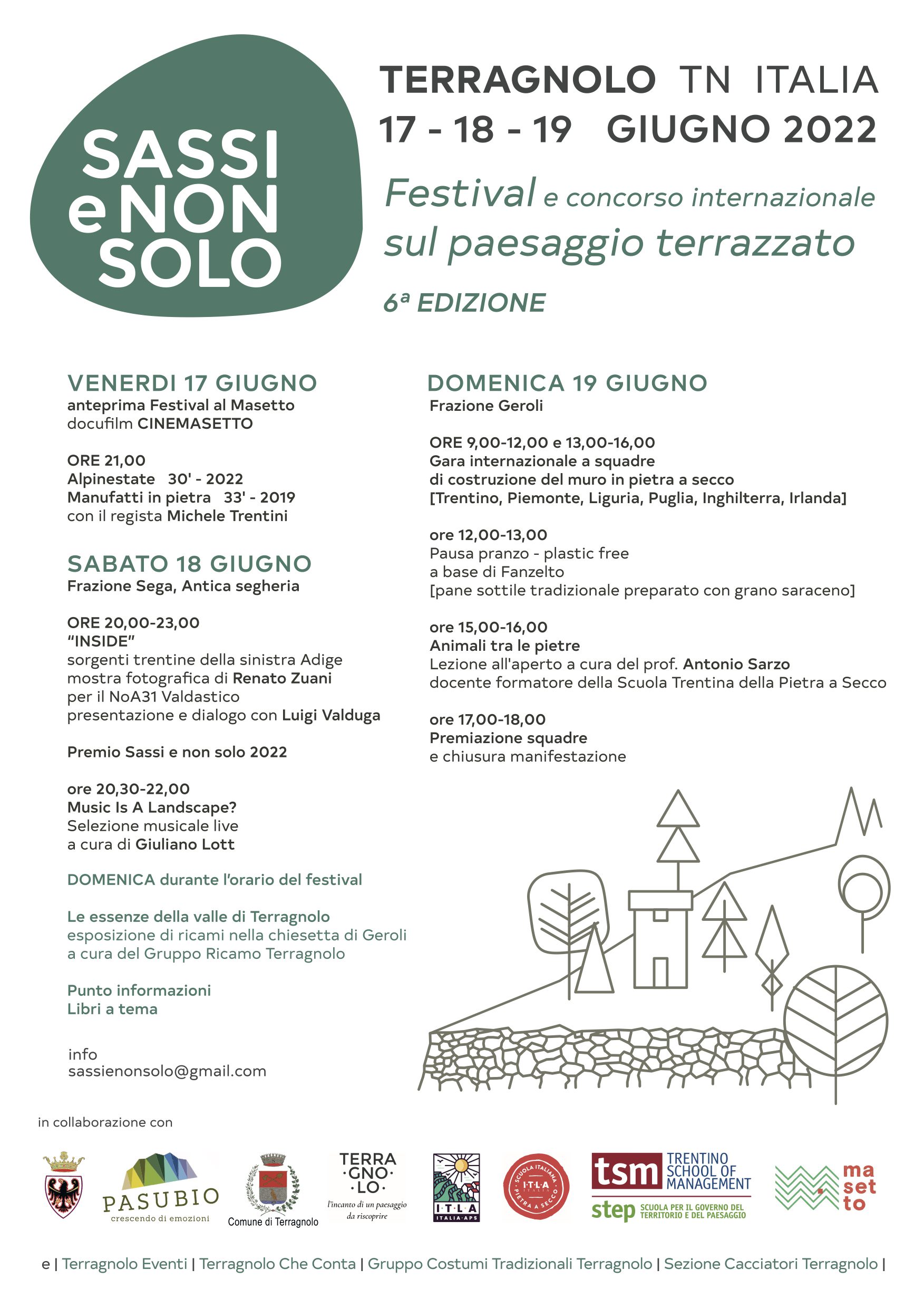 Festival e Concorso Internazionale sul Paesaggio Terrazzato – 6a edizione a Terragnolo (TN) dal 17 al 19 Giugno