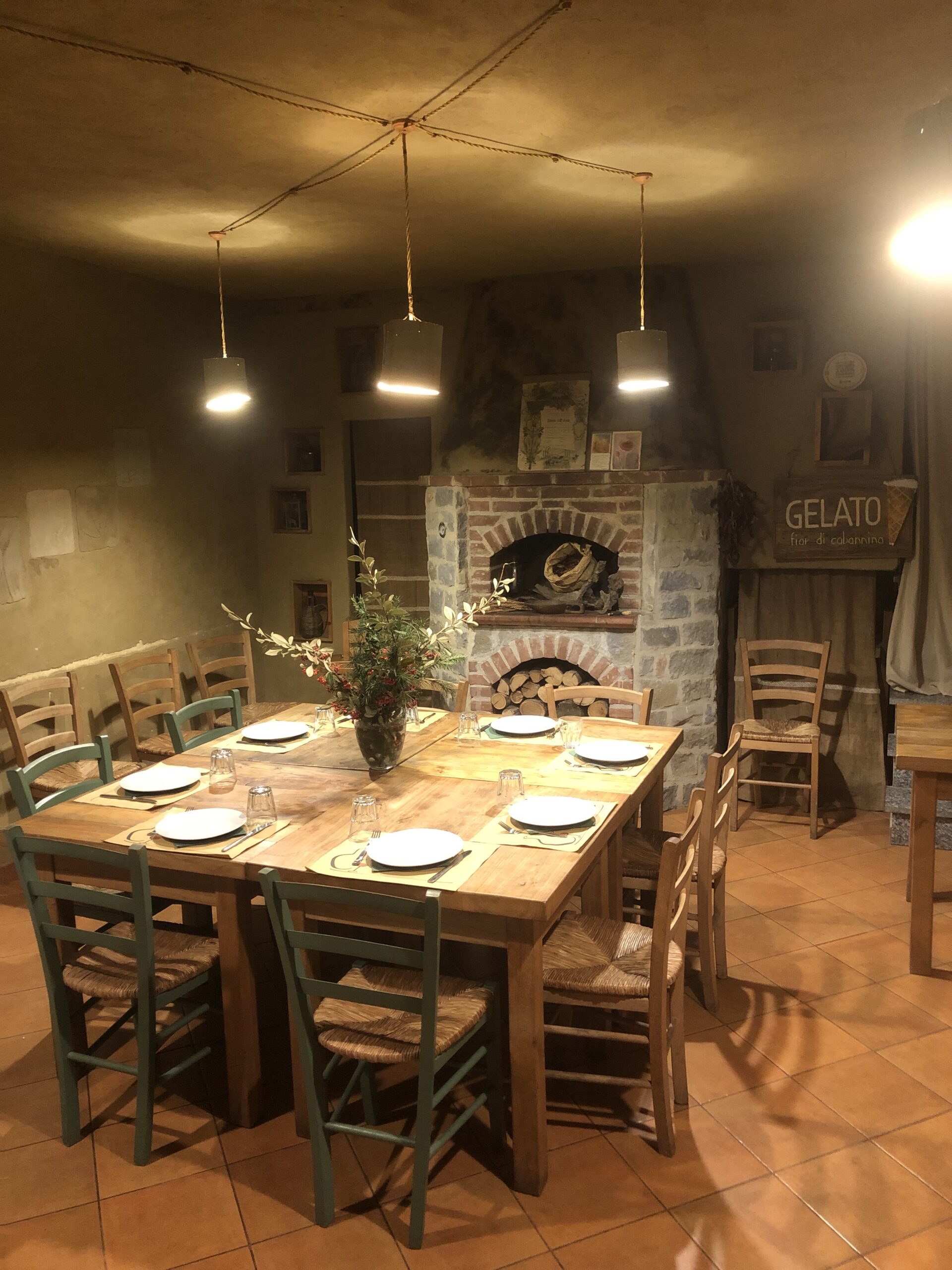 la sala da pranzo