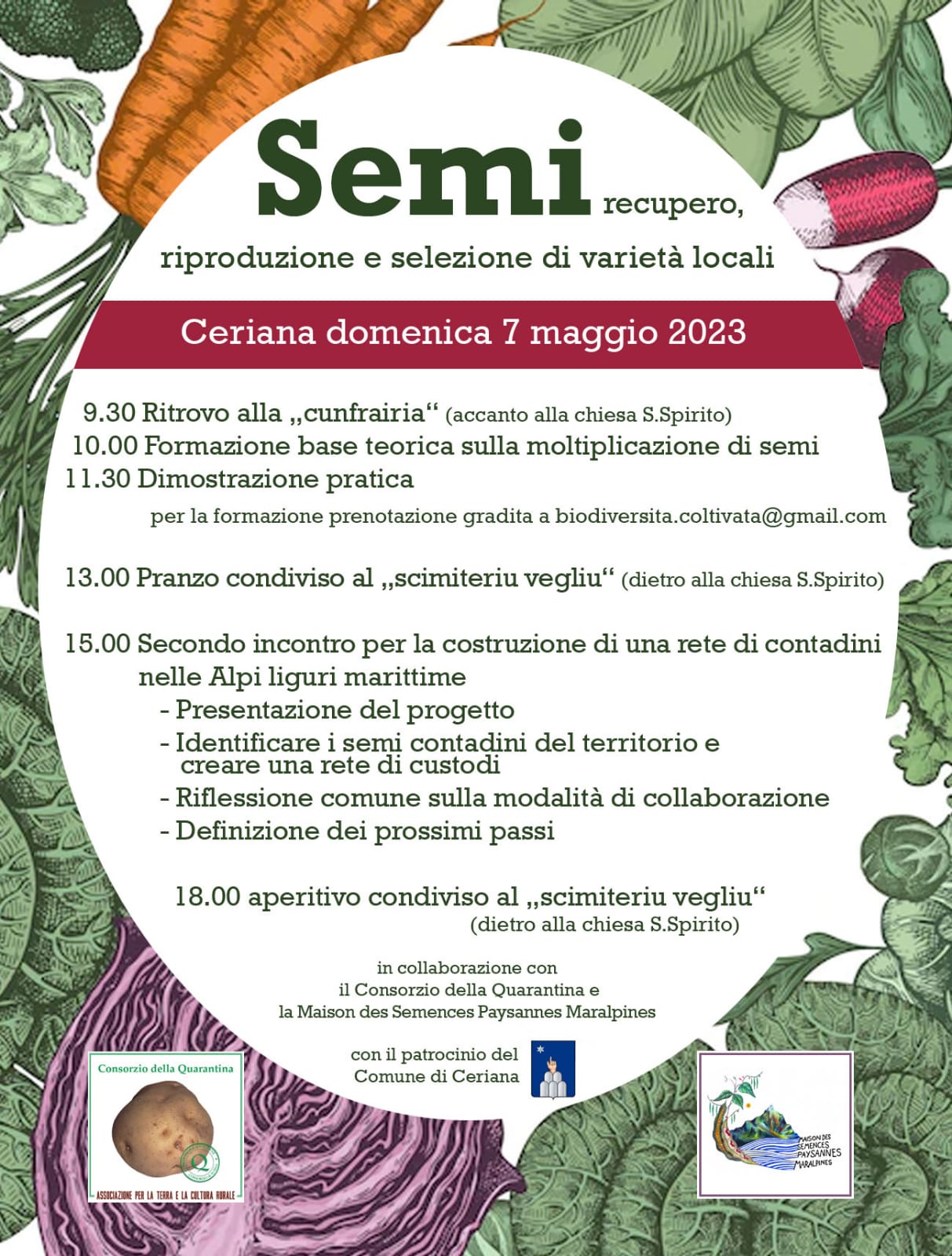Semi recupero, riproduzione e selezione di varietà locali – Ceriana (IM)