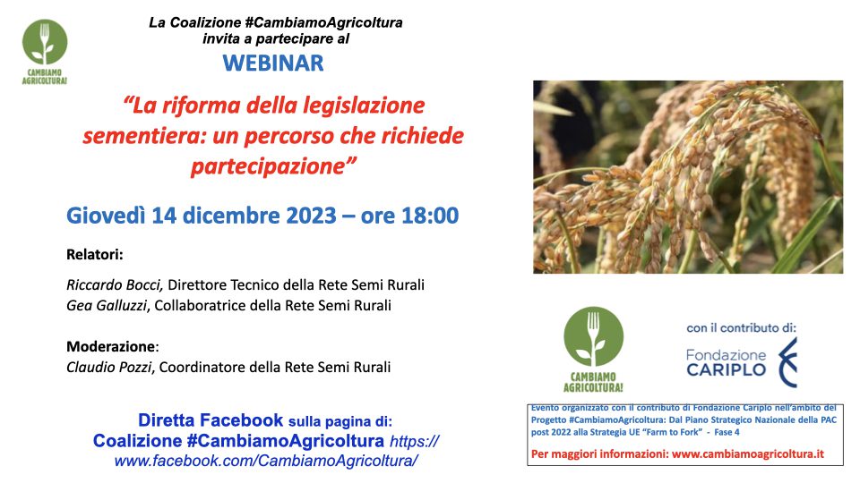 LOCANDINA Webinar 14 DIC 23 SEMENTI - RSR.‎