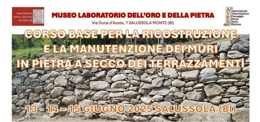 Ricostruzione e manutenzione dei muri in pietra secco – corso base