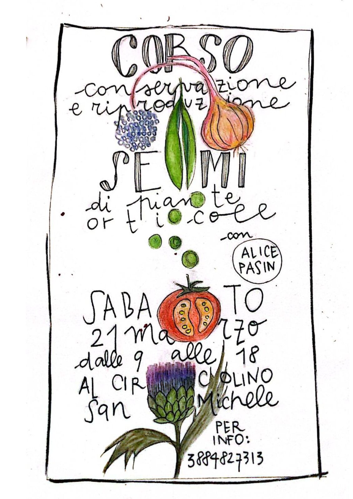 Corso conservazione e riproduzione semi di piante orticole