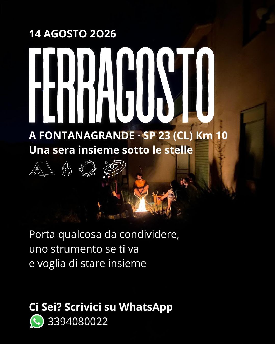 Fontanagrande Ferragosto una sera insieme sotto le stelle.